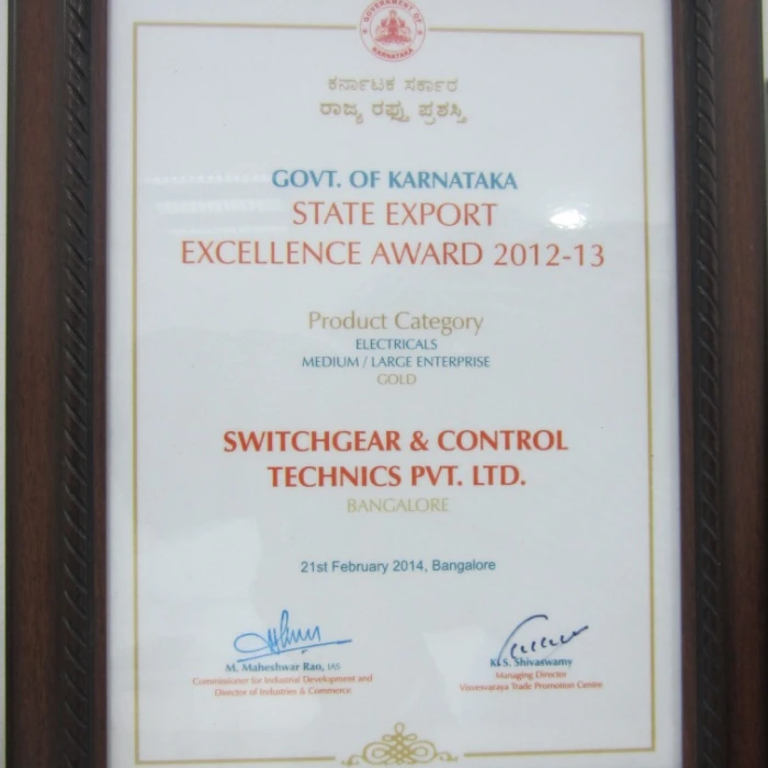 Switchgear and Control technics Awards
